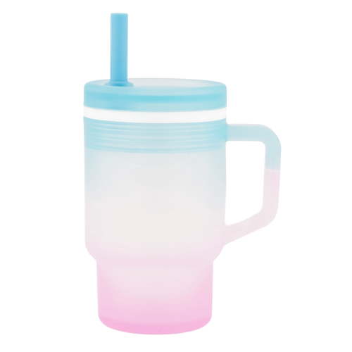 Infantino My 1st Tumbler, 9oz Straw & Handle Toddler Cup, Twilight Bloom