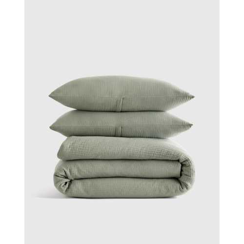 Organic Fold Over Socks 8-Pack - Baby in White/Grey | Quince Canada