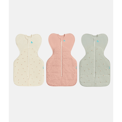 Swaddle Up Starter Bundle | 1.5 | 2.5 TOG | Oatmeal Twigs | Olive Bees | Rose Pebbles