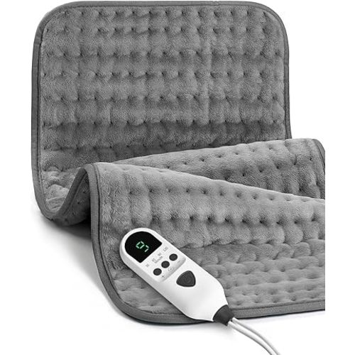 Large Heating Pad for Back 33"x17" Fathers Day Dad Gifts Electric Heating Pad XXL for Neck and Shoulders Pain Relief Moist Dry Heat, 9 Adjustable Heat, Auto Shut-Off Timer, Gifts for Dad Mom