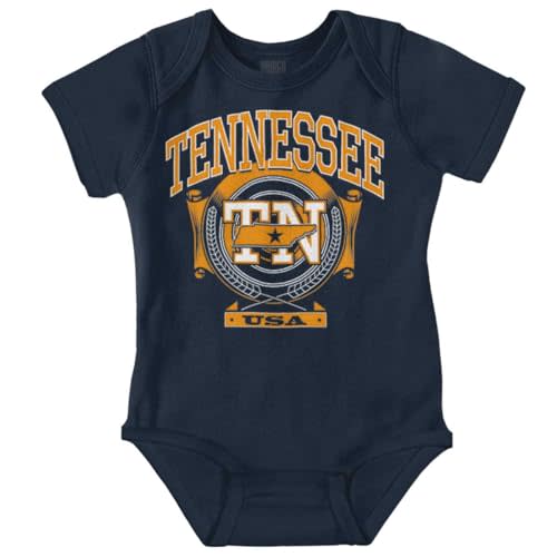 Brisco Brands Tennessee TN Pride Southern Hometown Baby Romper Boys or Girls