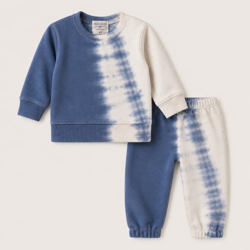 Super Soft Fleece Tie Dye Sweatshirt & Sweat Pant Set