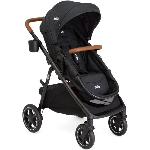 Joie Ginger lx 4-in-1 One-Hand Pramette Stroller - Easy Convertible Pramette and Stroller with a One-Hand Pramette Conversion, for Newborns to Toddlers (Shale)