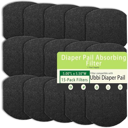 15 Pack Activated Carbon Filters for Ubbi Diaper Pail
