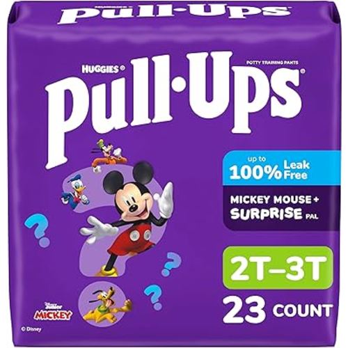 Pull-Ups Boys' Potty Training Pants, Size 2T-3T Training Underwear (16-34 lbs), 23 Count