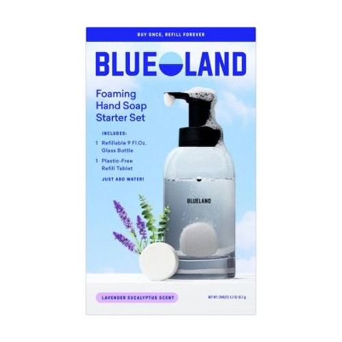 Blueland Hand Soap Starter Set - Slate Reusable Bottle and Lavender Scent Table - 2ct/0.3oz: Alcohol-Free, Hypoallergenic, Non-Toxic