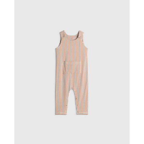 100% Organic Cotton Overall - Baby in Coco Stripe