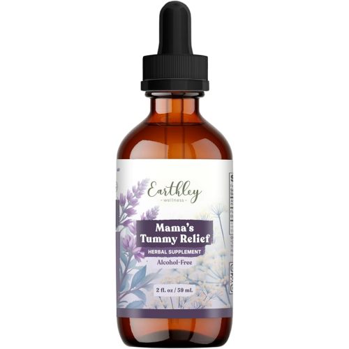 Earthley Mama’s Tummy Relief, Natural Morning Sickness & Nausea Support, Gentle Herbal Digestive Aid for Pregnancy & Upset Stomachs, Organic & Alcohol-Free (2oz)