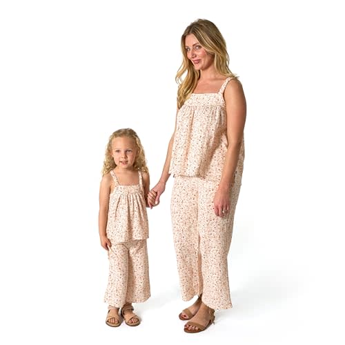 Modern Moments by Gerber Baby Girls' Mommy + Me 2-piece Cropped Pant Set