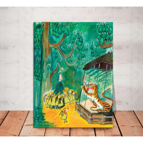 Madeline at the Zoo Canvas Print, Ludwig Bemelmans Art, Ready to Hang
