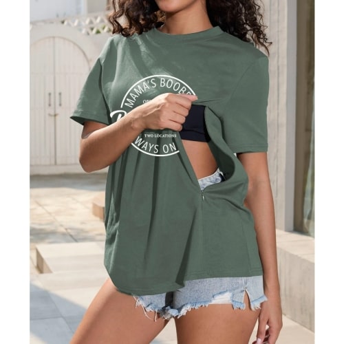 Mama's Boobery Breastfeeding Nursing T-shirt