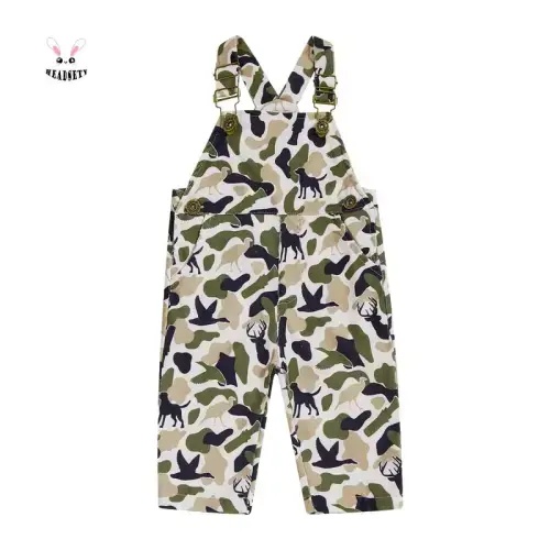 Baby Boy Overalls Romper Camouflage Print Sleeveless Jumpsuit Suspender Pants for Kids Toddler - TikTok Shop