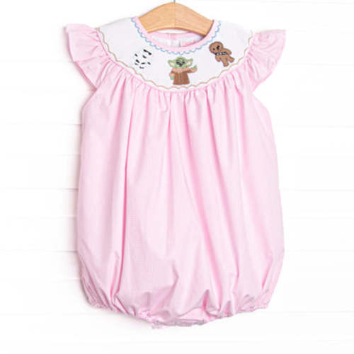 Force of Fun Smocked Bubble, Pink – Stitchy Fish