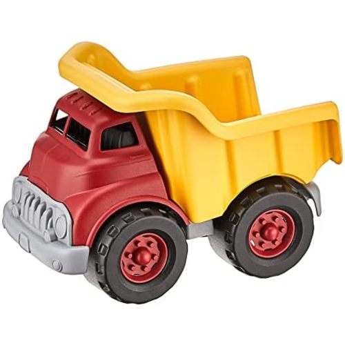 Green Toys Dump Truck, Red/Yellow CB - Pretend Play, Motor Skills, Kids Toy Vehicle. No BPA, phthalates, PVC. Dishwasher Safe, Recycled Plastic.