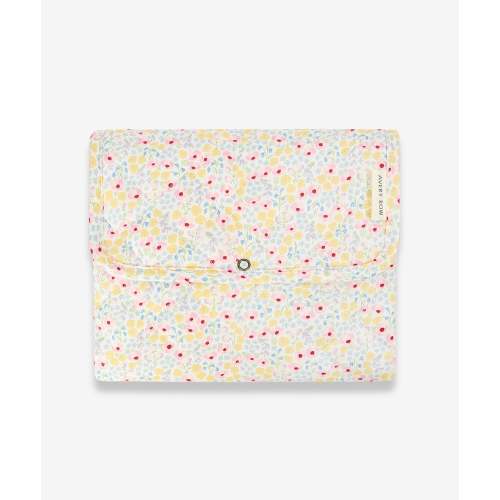 Cotton Travel Baby Changing Mat - Wildflower Garden | Avery Row UK