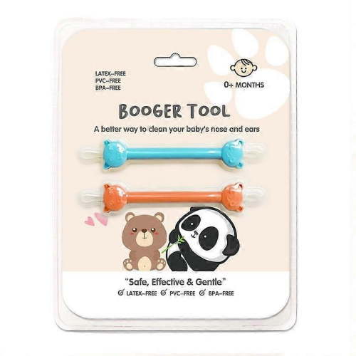 2pcs Baby Nasal Booger And Ear Cleaner Tool, Baby Registry Essential Snot Removal Tool