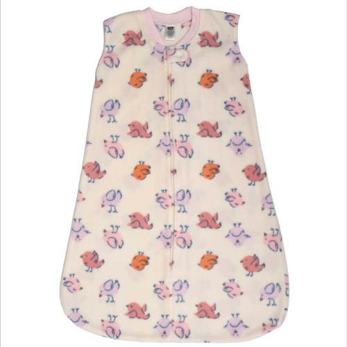 Hudson Baby Infant Girls Fleece Sleeping Bag, Sack, Blanket, Baby Bird, 0-6 Months