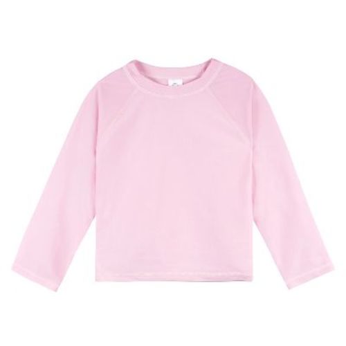 Gerber Baby and Toddler Long Sleeve Solid Swim Rashguard - Light Pink - 6-9 Months