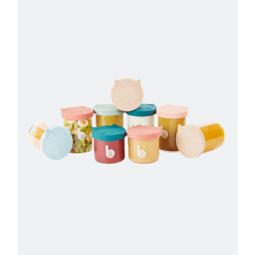 Babymoov Isy Glass Baby Food Storage Jars (Oven-Safe, Airtight)