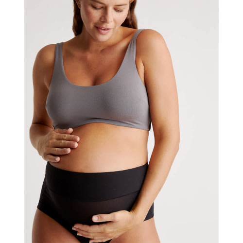 Micromodal Maternity & Postpartum Bra (2-pack) in Grey
