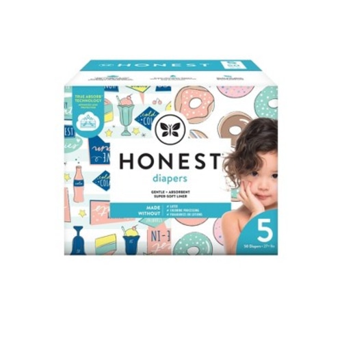 The Honest Company Donut Grow Up & Drive-In Disposable Diapers - 27+ lbs, 0
