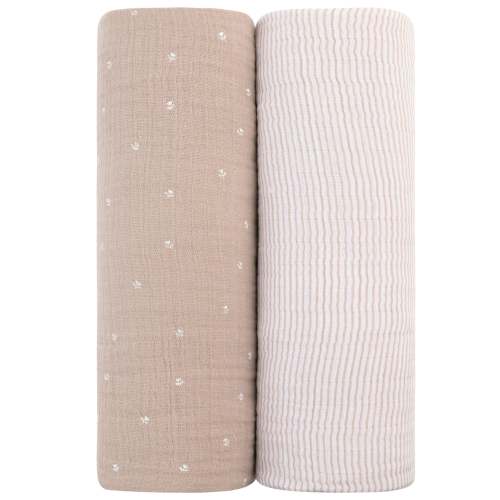 2 Pack Cotton Muslin Swaddle Blanket – Ely's & Co.