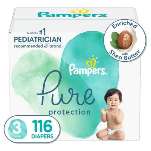 Pampers Pure Protection Diapers - (Size: 3 Count: 116)