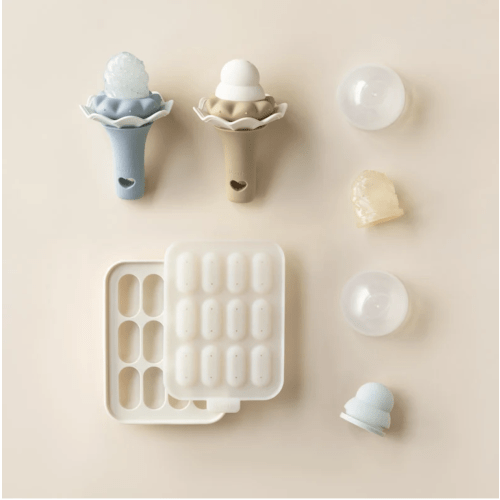 Baby Food Feeder - 2 Pack - Sky Blue/Croissant