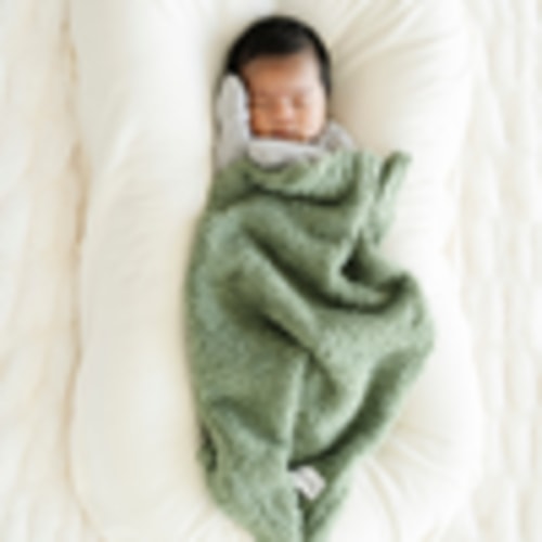 Olive- Bamboni® Mini Blanket | Shop Saranoni Softness | Saranoni