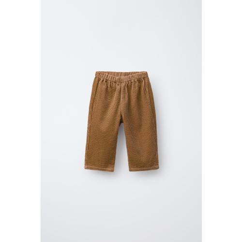THICK CORDUROY PANTS - Pink | ZARA United States
