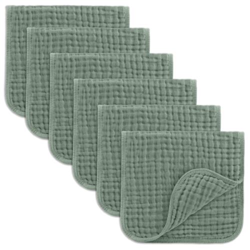 Muslin Burp Cloths - Pack of 6