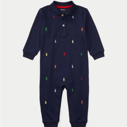 Cotton Interlock Coverall | One-Pieces Baby | Ralph Lauren
