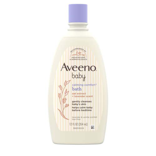 Aveeno Baby Calming Comfort Bath & Wash, Lavender & Vanilla, 12 fl. oz