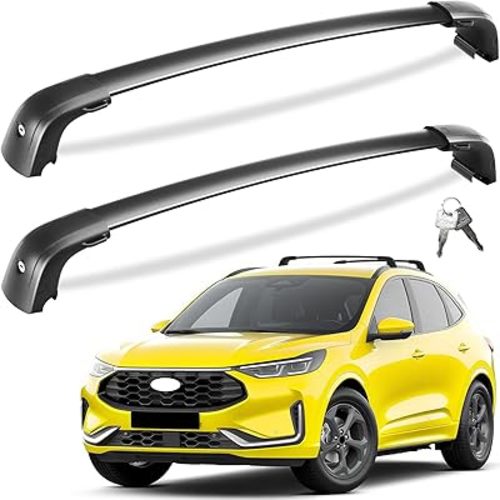 Tuyoung 300lb Lockable Roof Rack Cross Bars Compatible with Ford Escape 2020 2021 2022 2023 2024 2025 2026 with Flush Side Rails, Heavy Duty Anti-Theft Aluminum Roof Rails Crossbars Cargo Carrier Bag