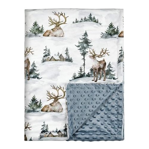 Baby Blankets Super Soft Minky Nursery Blanket Newborn Unisex 30x40 Inch