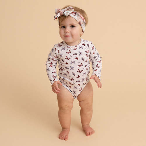 Joan Pointelle Lettuce Edge Bodysuit