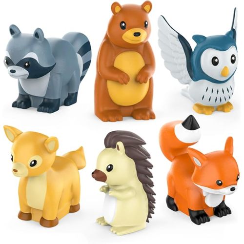 Tub Works® Woodland Animals Watertight Baby Bath Toys, 6 Pack | Sealed, No Hole Bath Toys Design Keeps Moisture Out | Soft, Squeezable & Float on Water | Easy-Grip Toddler Bath Toy Set for Kids Bath