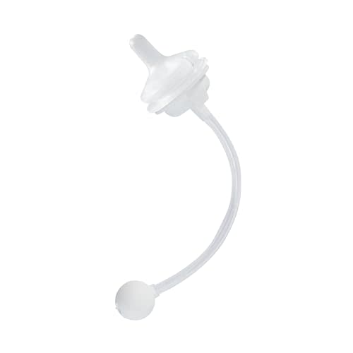 Pigeon Sippy Straw Conversion Kit for Babies 6+ Months | Soft Silicone Sipper, Weighted Straw, and Cleaning Brush, Natural Smooth Bottle-to-Cup Transition
