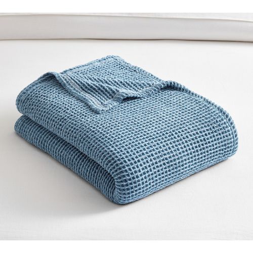 Waffle Weave Blanket - Riviera, Full/Queen