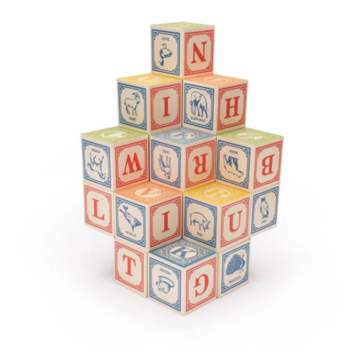 Classic Wooden Alphabet Blocks
