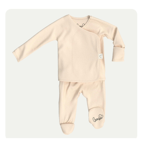 Footie - Oat – Bonsie Skin to Skin Babywear