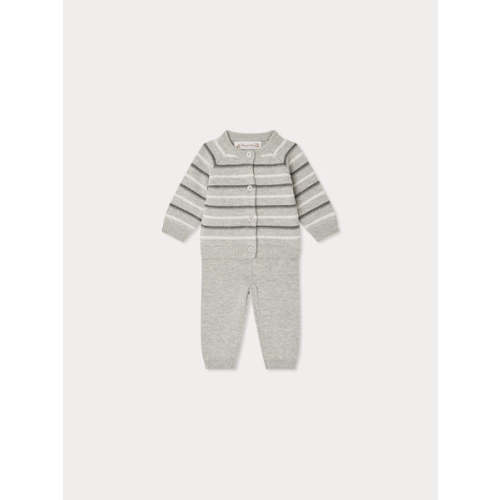 Justio gray striped set