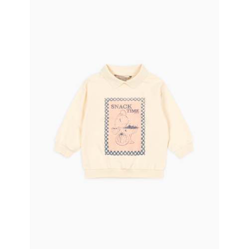 Sporty LS Polo in Buttercream