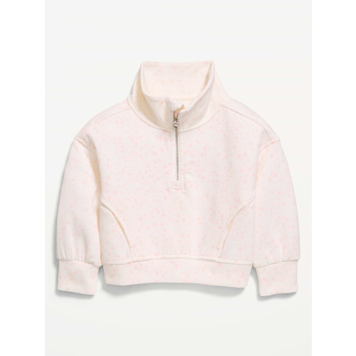 Dynamic Fleece Quarter-Zip Pullover Sweatshirt for Toddler Girls