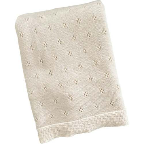 Pique Baby Blanket, Cream - The Blueberry Hill Blankets & Quilts | Maisonette