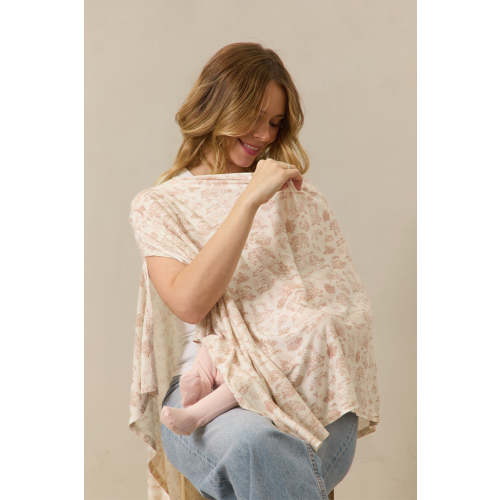 Rose Toile Nursing Cover