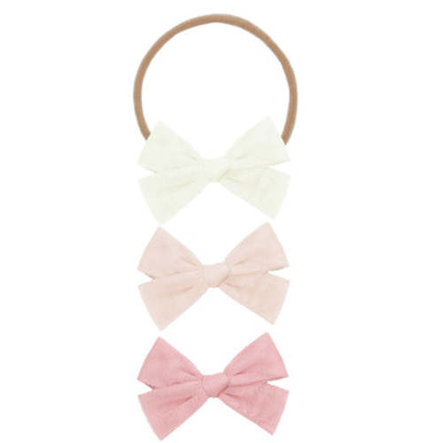 Classic Bow 3 Pack: Ballet Headbands
