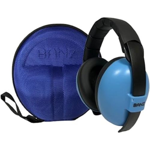 BANZ Baby Earmuffs Infant Hearing Protection – Ages 0-2+ Years–The Best Earmuffs for Babies & Toddlers–Industry Leading Noise Reduction Rating–Soft & Comfortable–Baby Ear Protection INCLUDES CASE