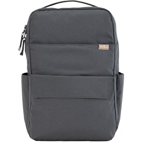 Red Rovr Roo Backpack | Lightweight Diaper Bag with Changing Pad | Large Capacity | Multifunctional Travel Pack | Exterior & Interior Pockets | Water Resistant | Great Gift for Mom & Dad | Charcoal
