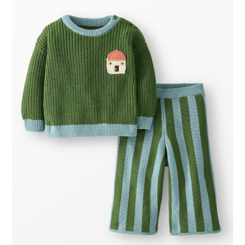 Sweater & Wide Leg Pants Set